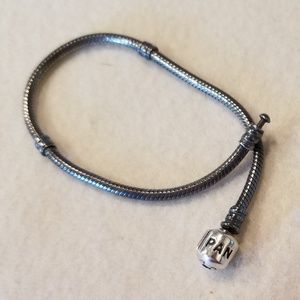 Pandora gunmetal bracelet